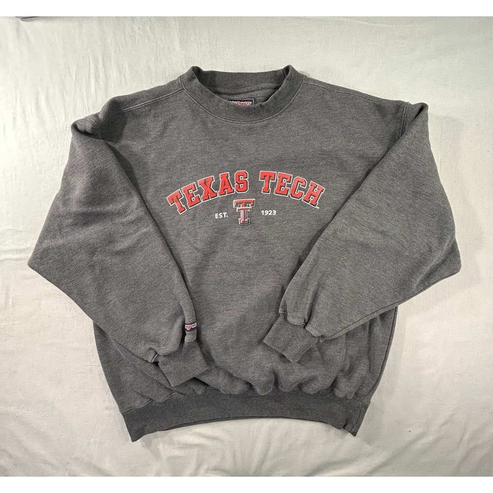 Jansport Texas Tech Gray Sweatshirt Men's Medium Collegiate‎ NCAA